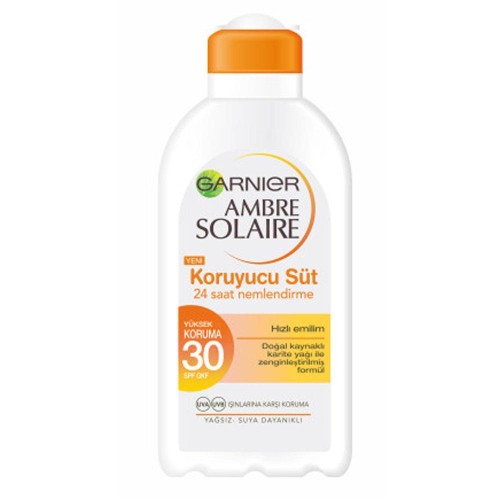 Garnier Ambre Solaire Protection Milk Anti Drying SPF GKF30 Yüksek Koruma Sağlayan Süt 200 ml