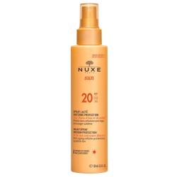Nuxe Sun Milk Spray Lacte SPF 20 - Güneş Koruyucu Yüz ve Vücut Sütü (Orta Koruma) 150ml
