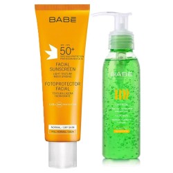 Babe Facial Sunscreen Güneş Kremi SPF50 50ml & Aloe Vera Jel 100ml