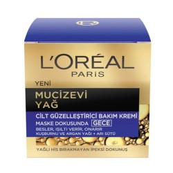 Loreal Paris Mucizevi Yağ Gece Bakım Kremi 50 ml