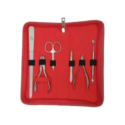 Solingen Manikür Seti Tam Profesyonel Bileyli HB 4333 Kırmızı