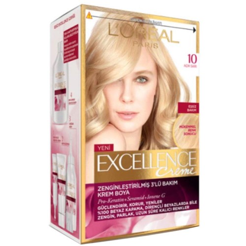 Loreal Paris Excellence Creme Saç Boyası 10 Açık Sarı